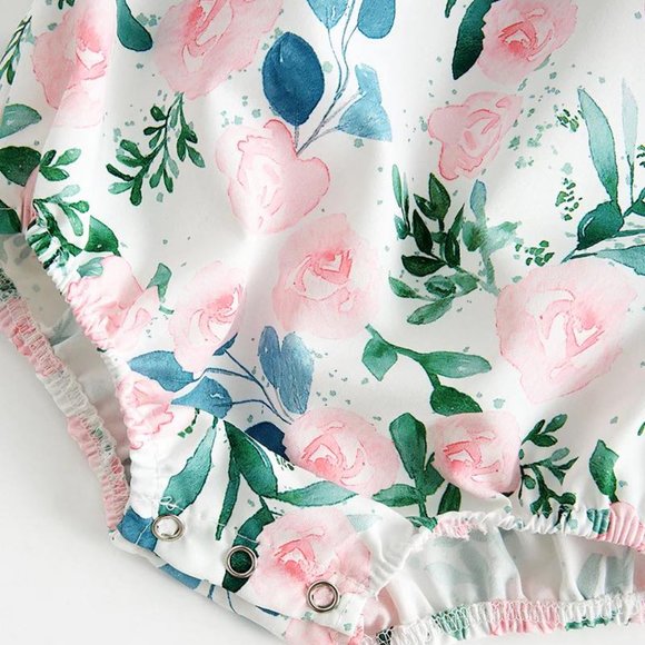 Smocked Baby Girl Bubble - Picture 3 of 6